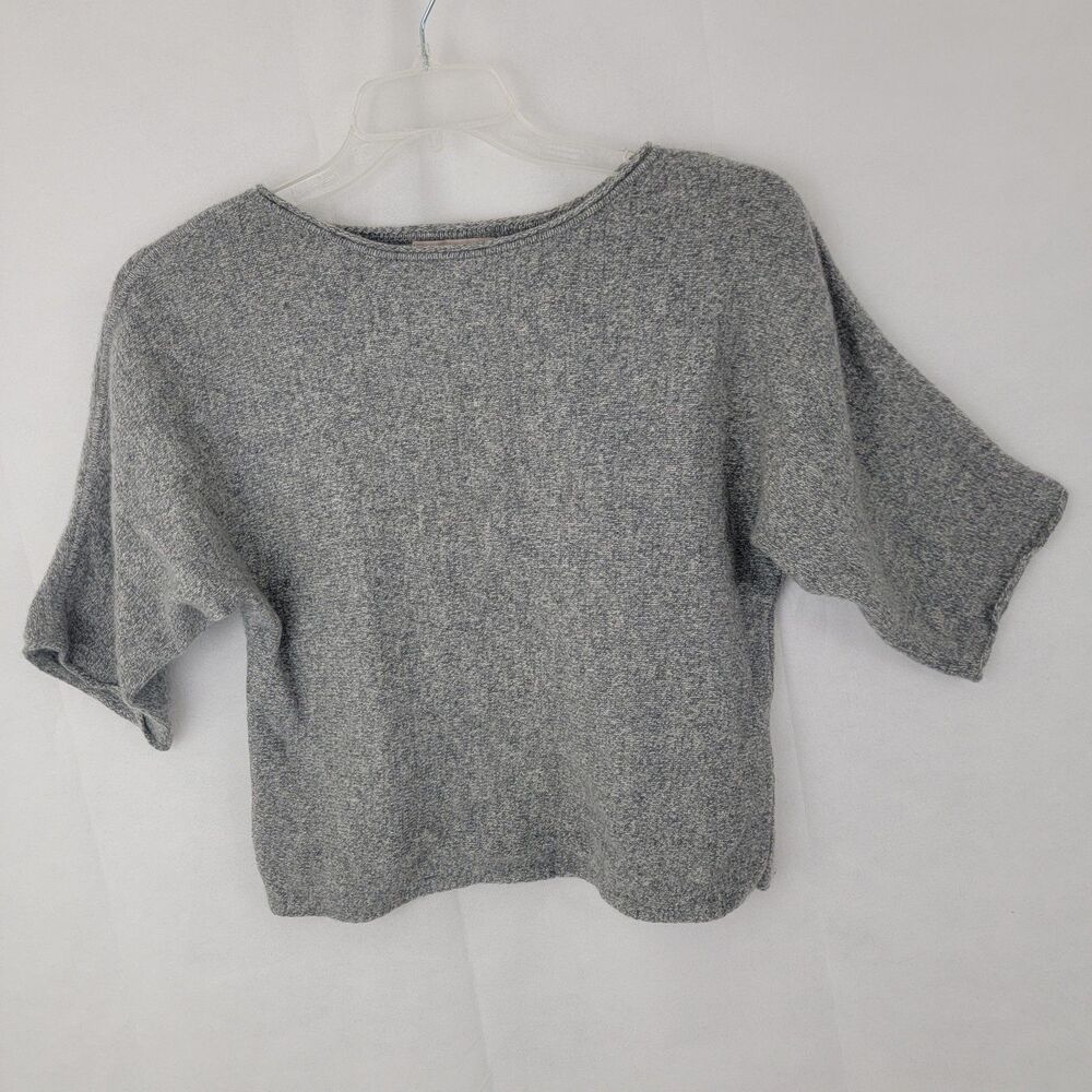 BANANA REPUBLIC Womens Sweater XS Gray 100% Cashmere Dolman Sleeve Boatneck READ